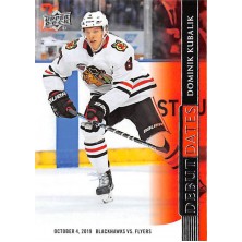 Kubalík Dominik - 2020-21 Upper Deck Debut Dates No.12