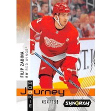 Zadina Filip - 2019-20 Synergy Rookie Journey Home Jersey No.RP3