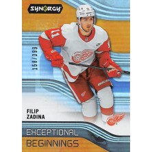 Zadina Filip - 2019-20 Synergy Exceptional Beginnings Orange No.4