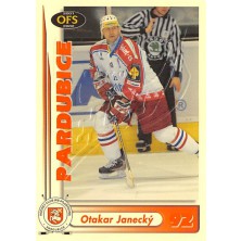 Janecký Otakar - 2001-02 OFS Insert RED žlutá No.RE12D